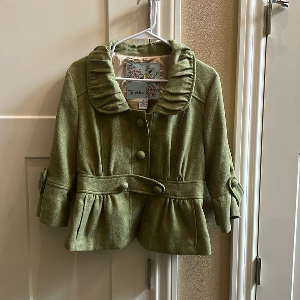 Anthropologie Tabitha jacket gold interior